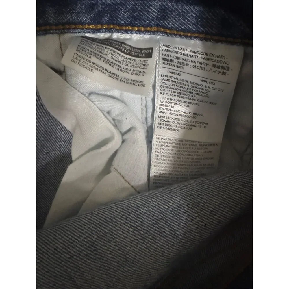 Levi’s 501 XX Jeans Men's 38X32 Button Fly Straight Leg Blue Made in Haiti EUC